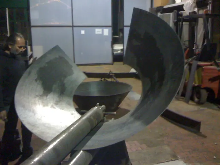 Settori conici in lavorazione