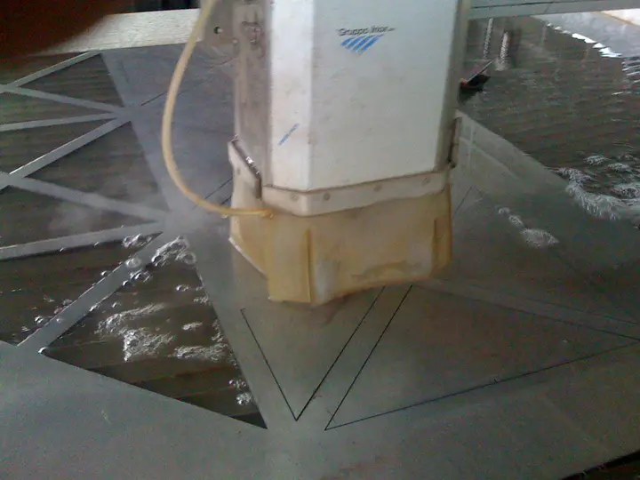 Testa di taglio in azione