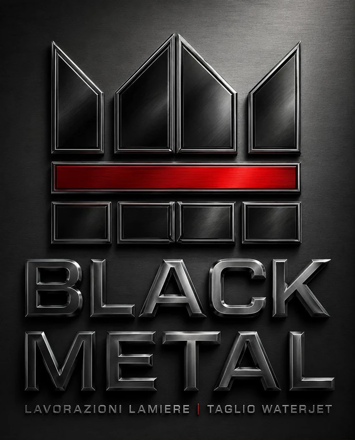 Black Metal · lavorazioni lamiere e taglio waterjet